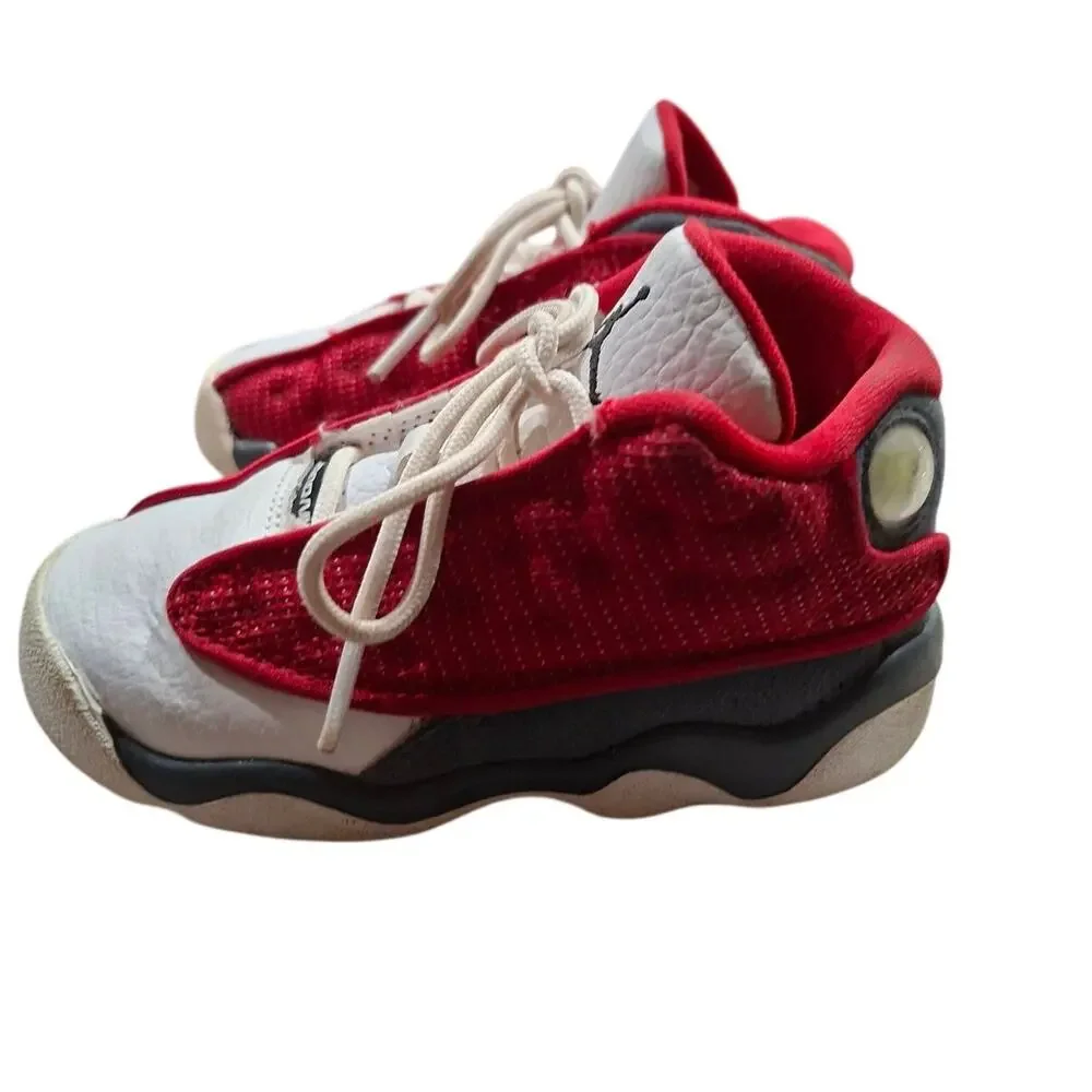 Air Jordan Sneakers 13 Retro Red Flint Toddler 8c 414581 Child